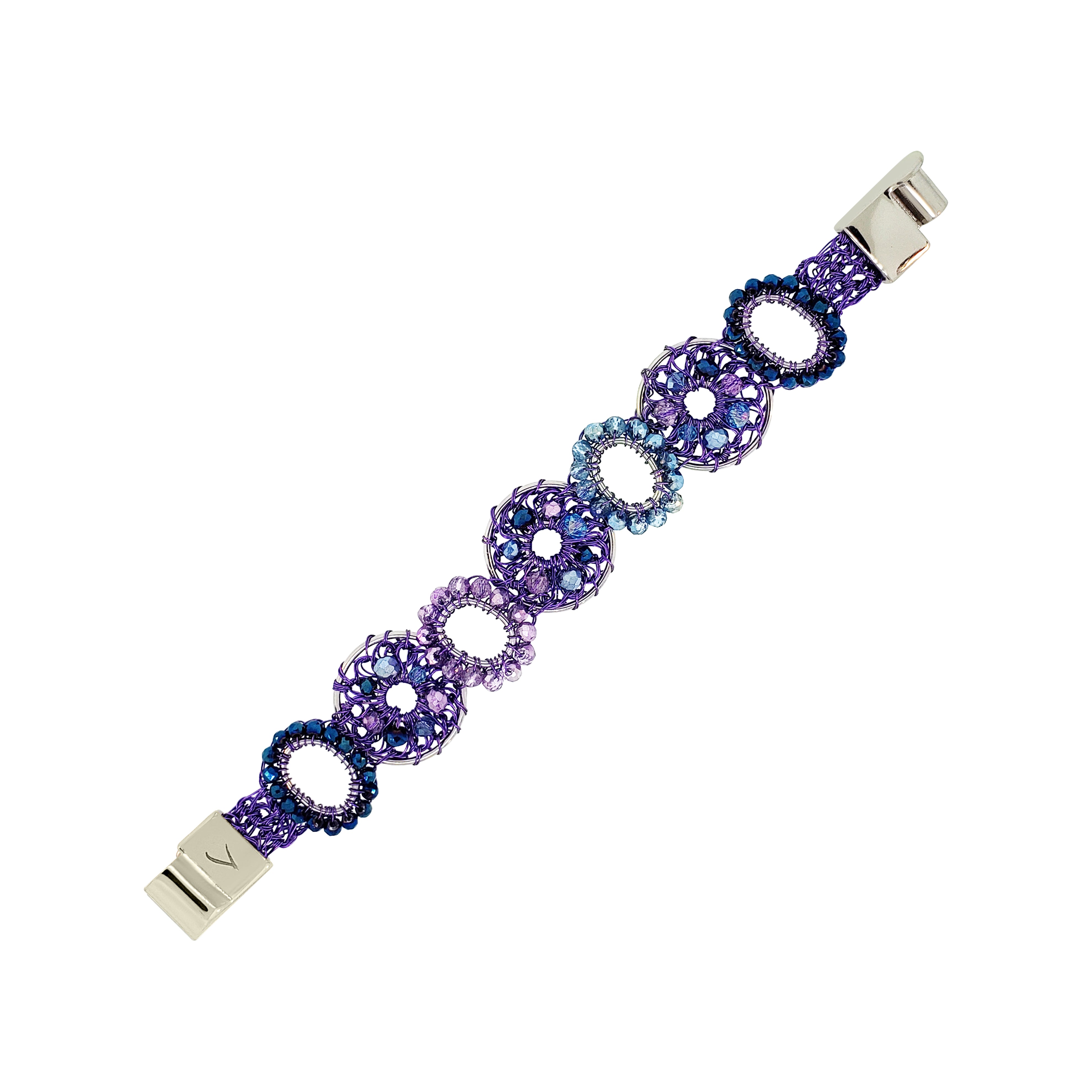 Neon Purple Mix Moira Handmade Bracelet – Lavish by Tricia Milaneze