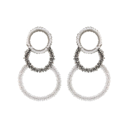 Silver Mix Nora Cascade Handmade Earrings