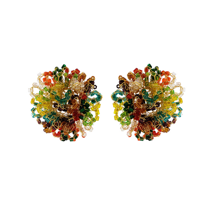 Multicolor Ruffled Handmade Crochet Post