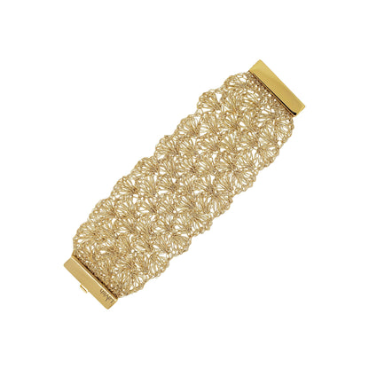 All Vintage Gold Shells Maxi Handmade Bracelet