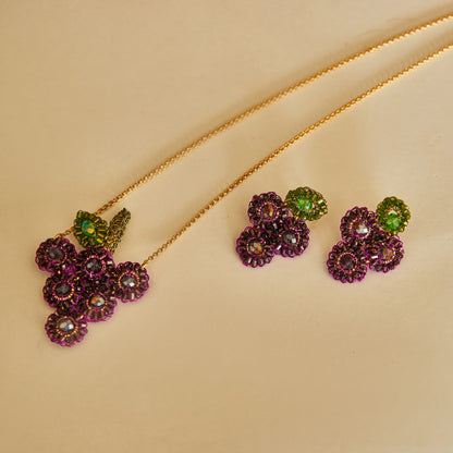 Purple Grapes Handmade Necklace