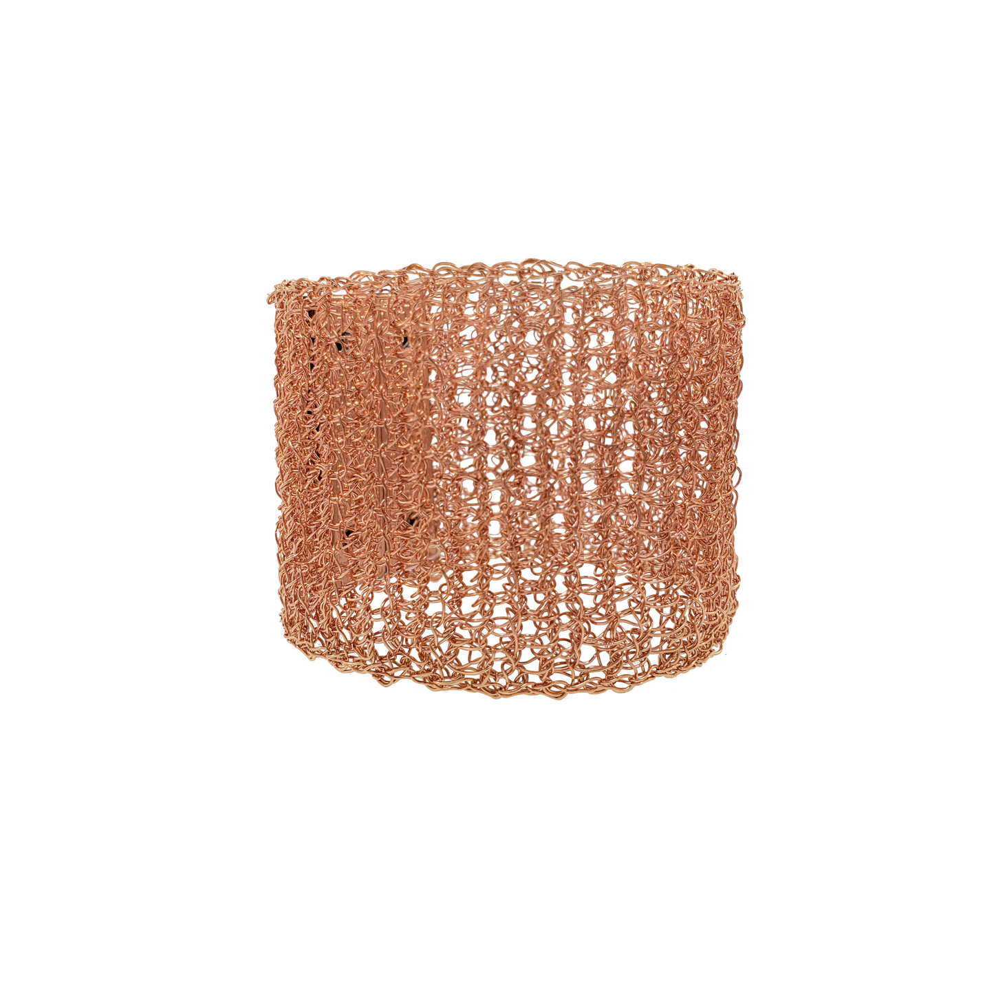 All Rose Gold Mesh Handmade Crochet Bracelet