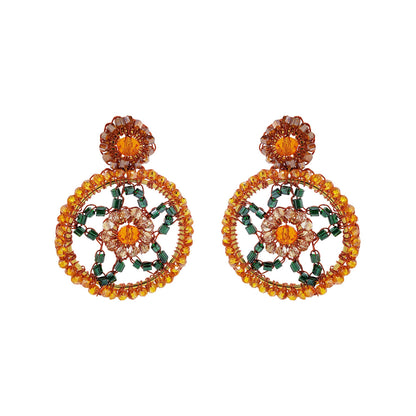 Mystic Amber Mix Lux Mini Handmade Earrings