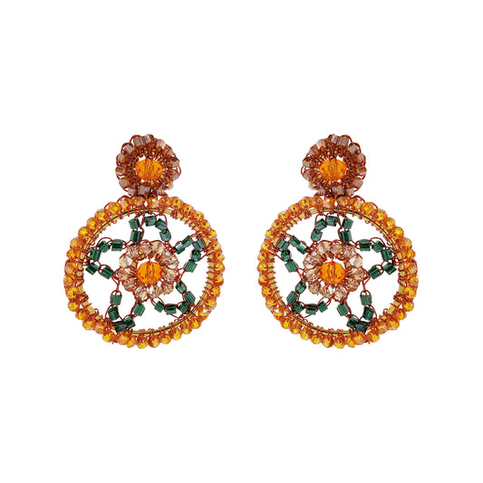 Mystic Amber Mix Lux Mini Handmade Earrings