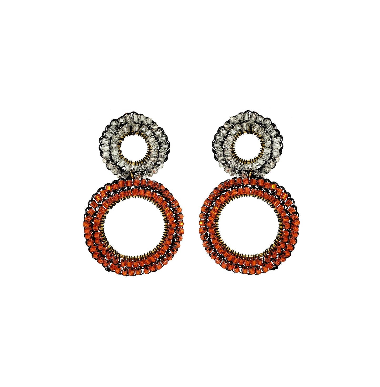 Multi & Black Nyx Handmade Crochet Earrings