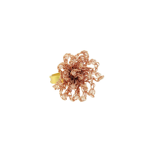 Pink Rose Mix Sprinkle Handmade Ring