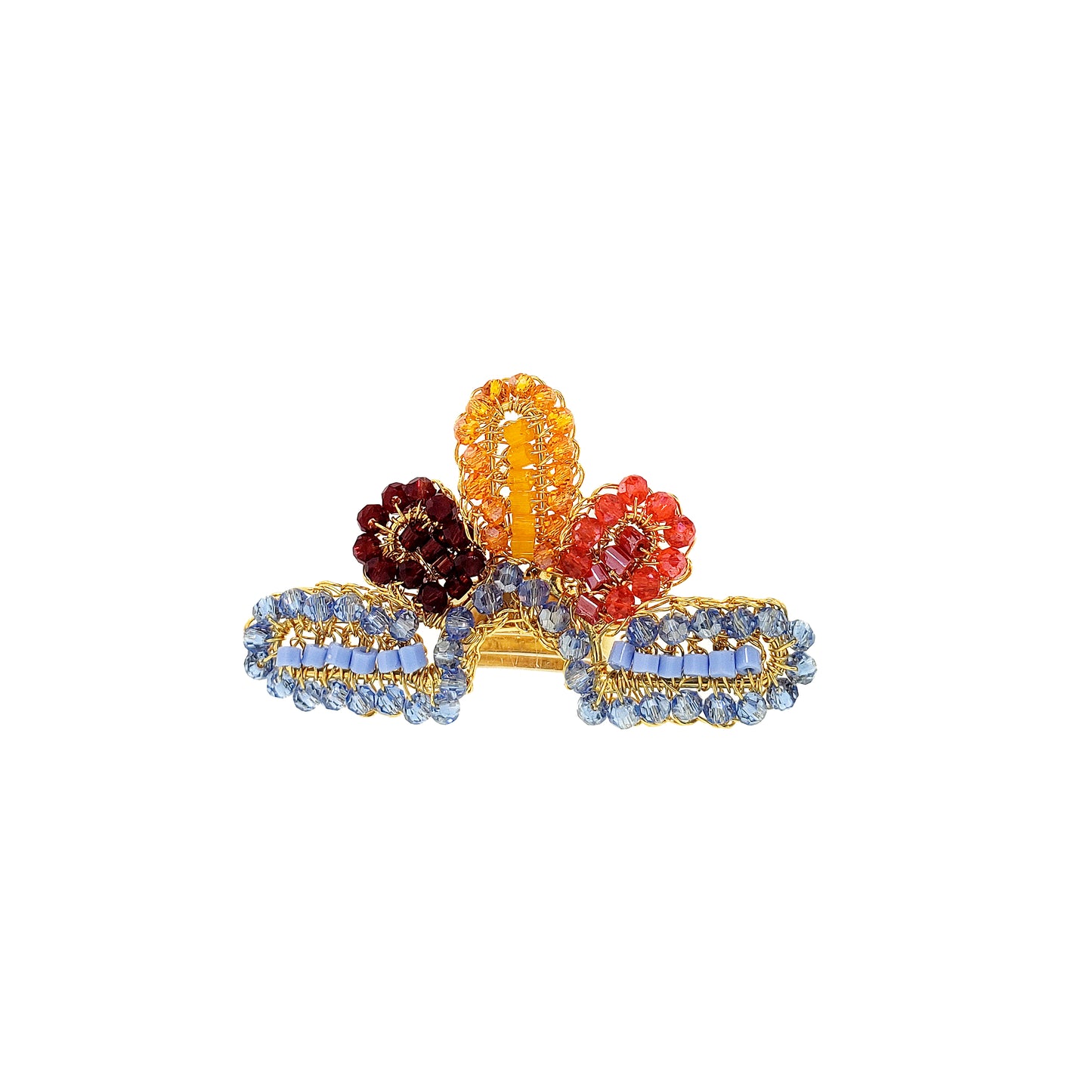 Sunrise Mix Solara Handmade Crochet Ring