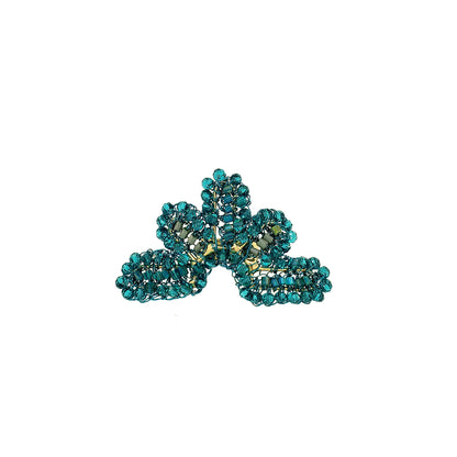 Teal Mix Solara Handmade Crochet Ring