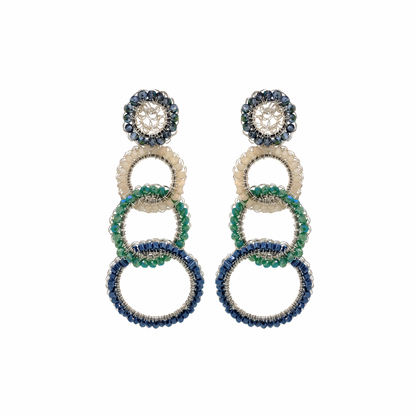 Caribbean Mix Olympia Handmade Earrings