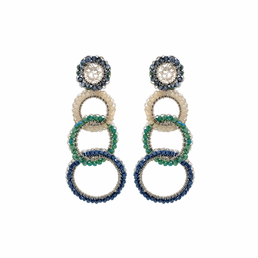 Caribbean Mix Olympia Handmade Earrings