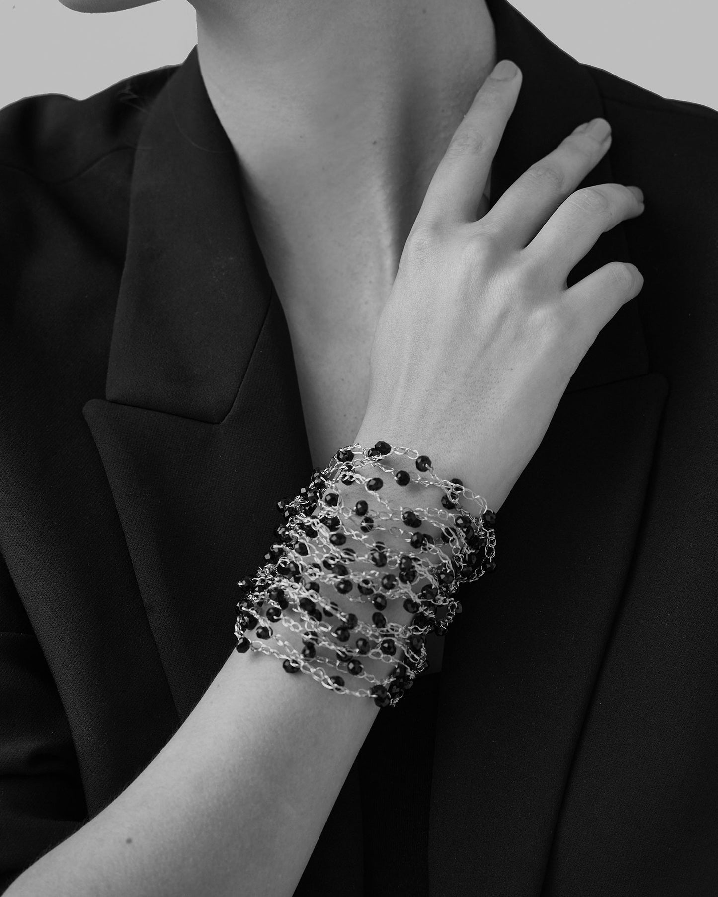 Ocean Teal Multi-String Handmade Crochet Bracelet