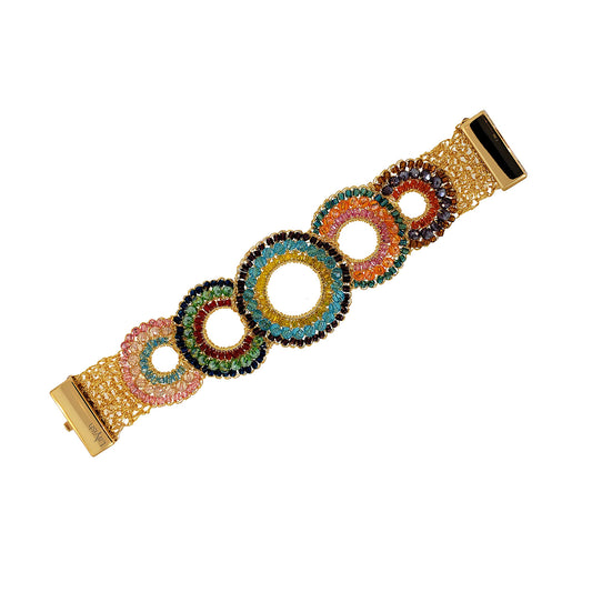 Multicolor Gush Handmade Crochet Bracelet