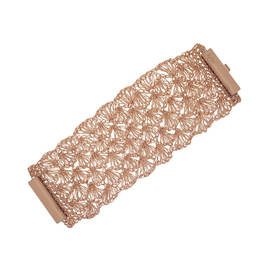 All Rose Gold Shells Maxi Handmade Bracelet