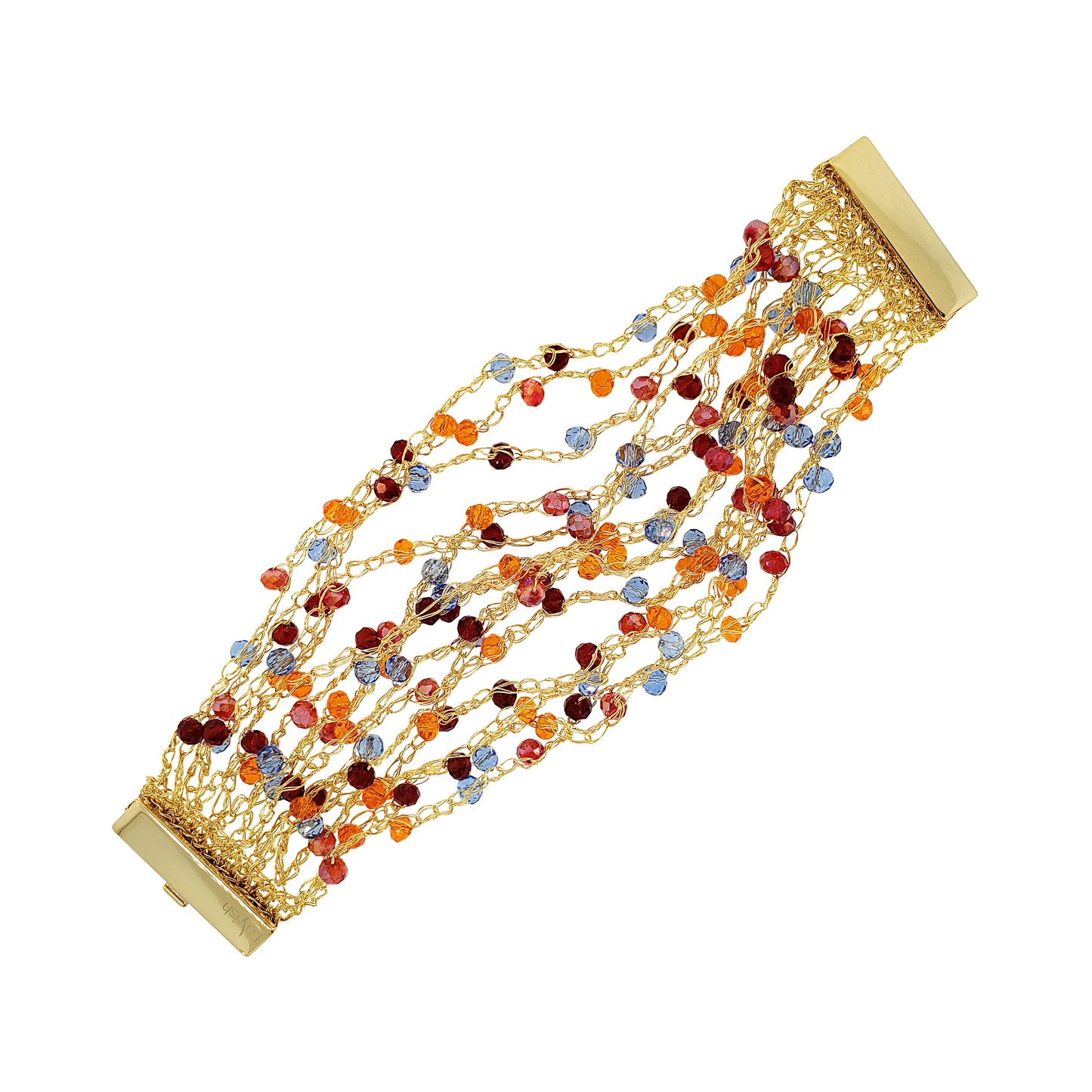 Sunrise Mix Multi-Strings Handmade Crochet Bracelet