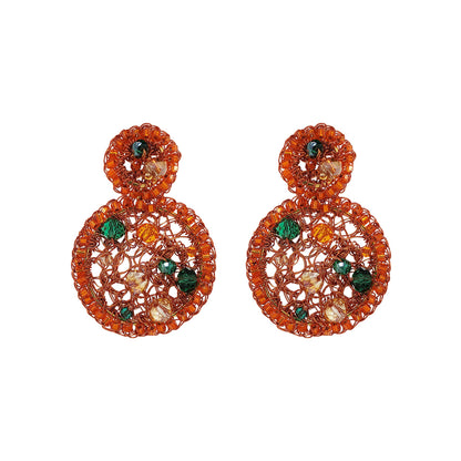 Mystic Amber Maisie Handmade Earrings