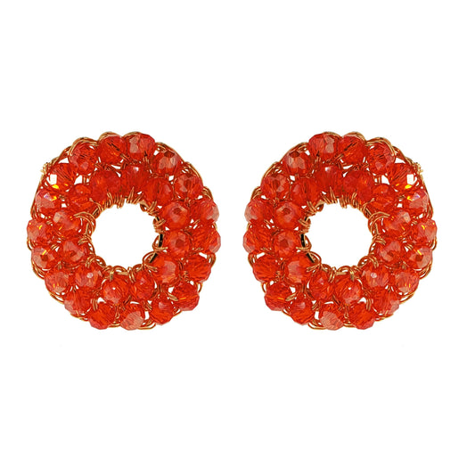 Red Zoe Handmade Earrings