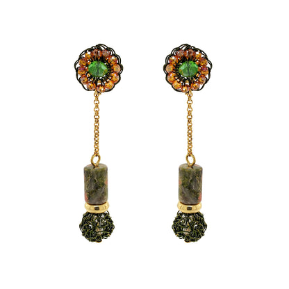Unakita Mix Nara Dangle Handmade Crochet Earrings