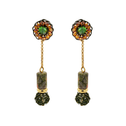 Unakita Mix Nara Dangle Handmade Crochet Earrings