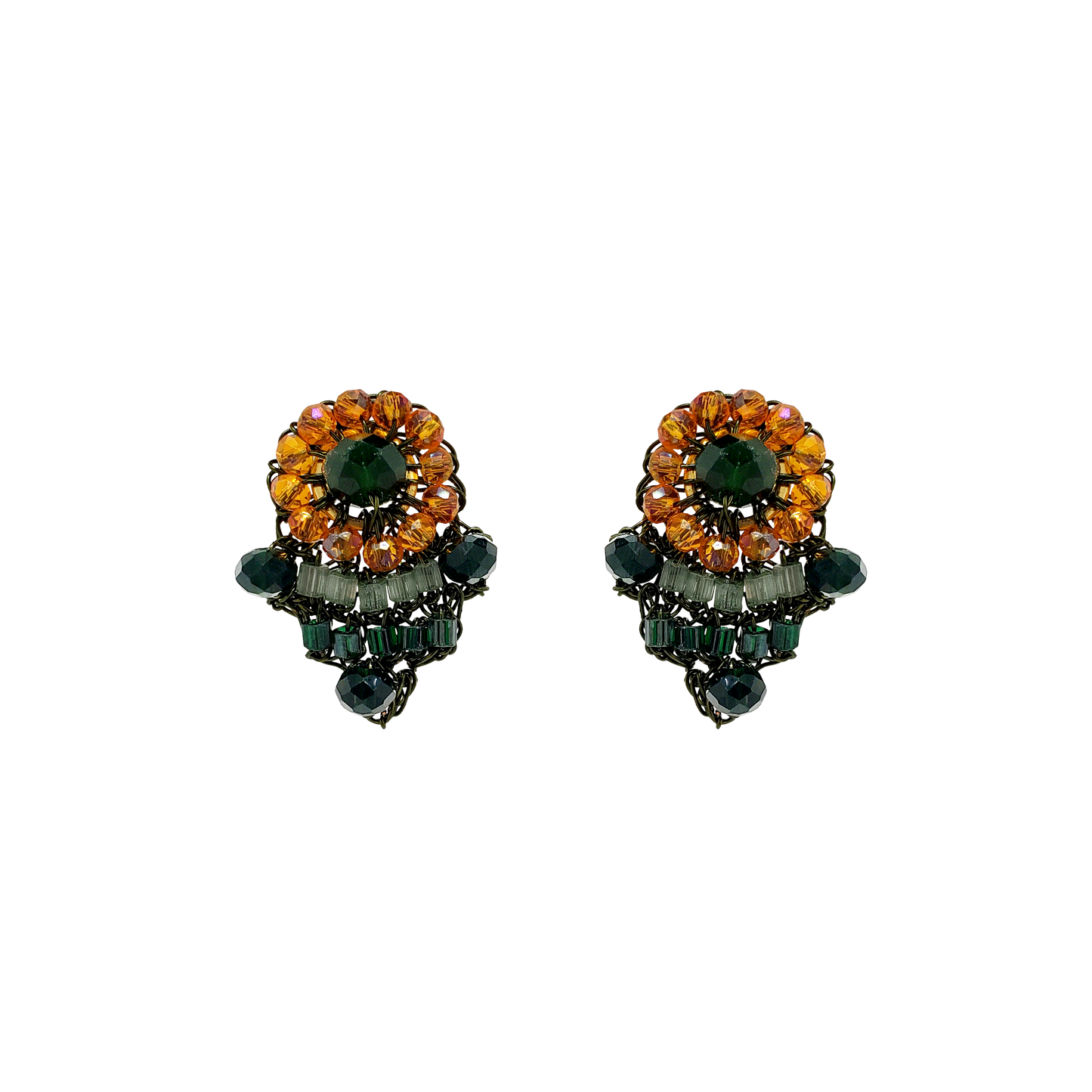 Unakita Mix Mina Mini Post Handmade Crochet Earrings