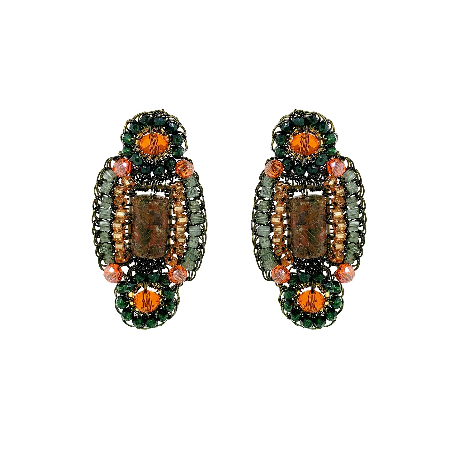 Unakita Mix Nara Handmade Crochet Earrings