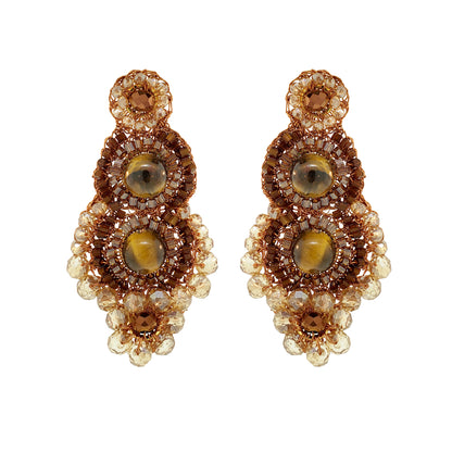 Mocha Mix Elara Handmade Crochet Earrings
