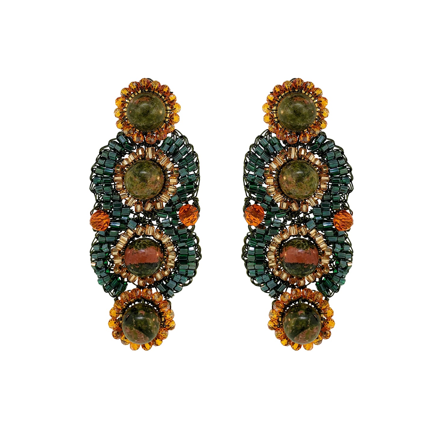 Unakita Mix Mina Handmade Crochet Earrings