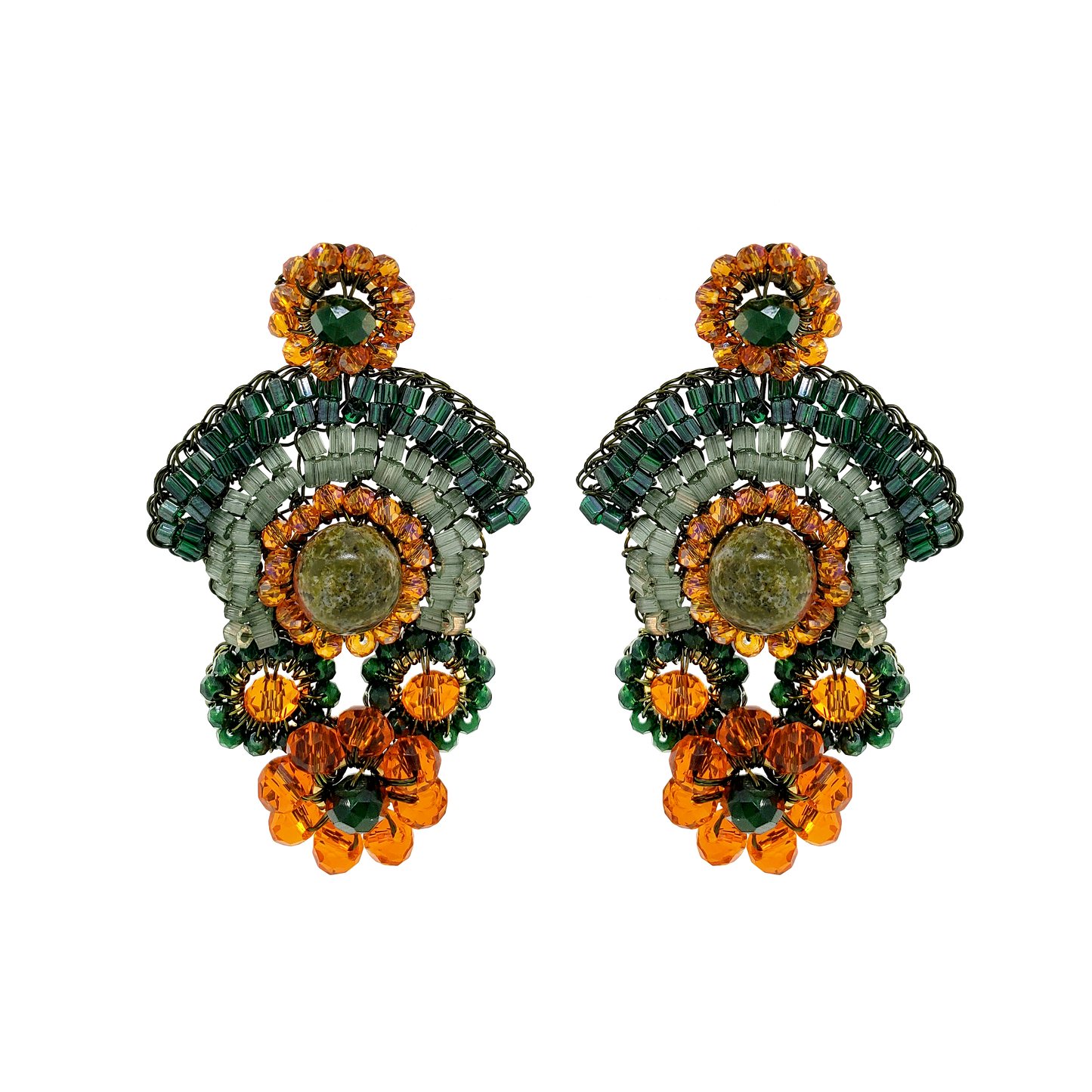 Unakita Mix Elara Trio Handmade Crochet Earrings