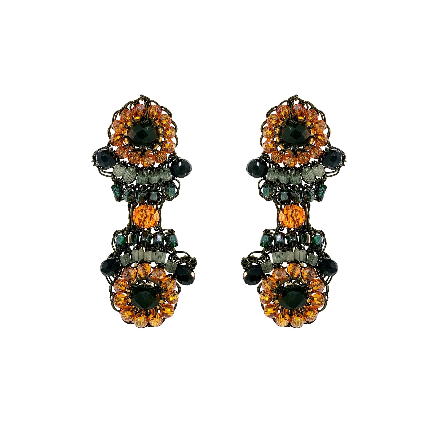 Unakita Mix Mina Duo Mini Handmade Crochet Earrings