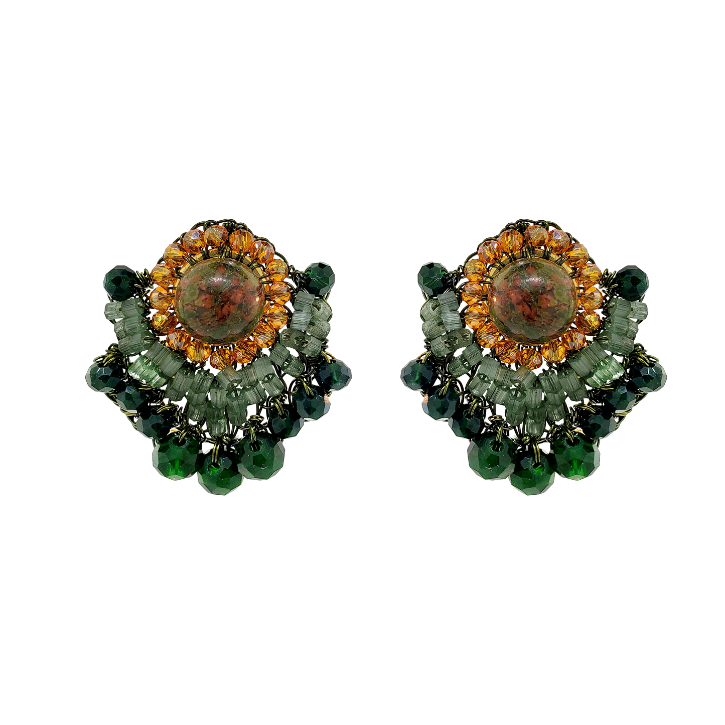 Unakita Mix Elara Post Handmade Crochet Earrings