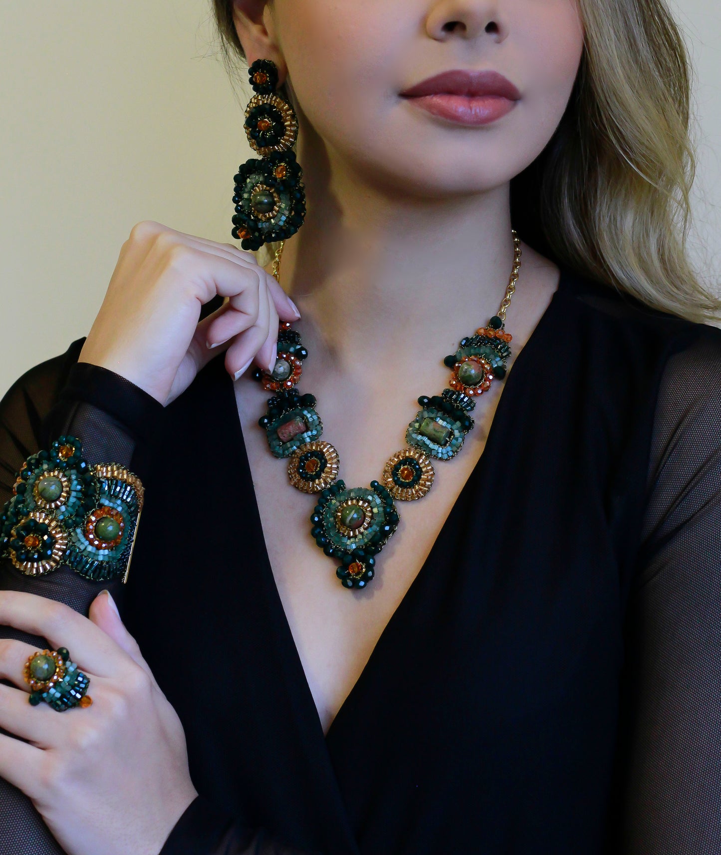 Unakita Mix Elara Maxi Handmade Crochet Earrings