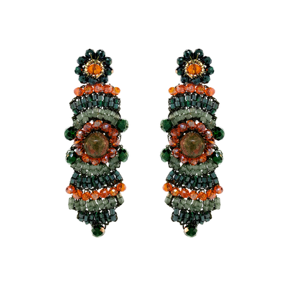 Unakita Mix Mina Cascade Handmade Crochet Earrings