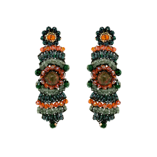Unakita Mix Mina Cascade Handmade Crochet Earrings