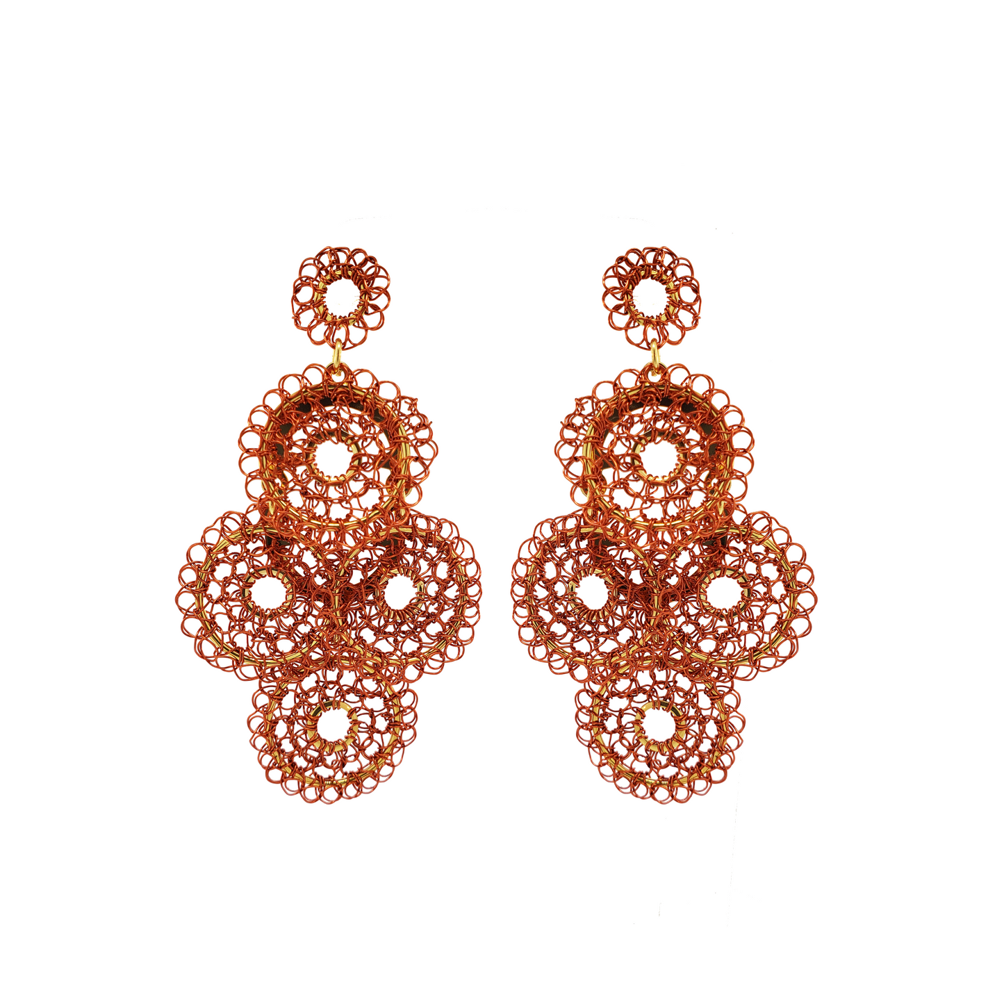 Burnt Orange Juliette Handmade Earring