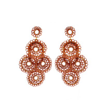 Burnt Orange Juliette Handmade Earring