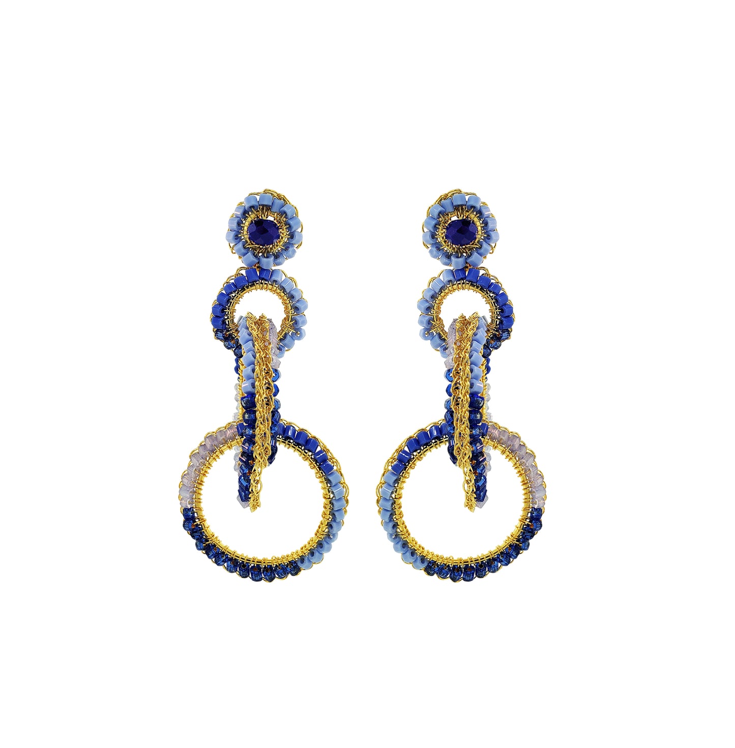Sky Blue Mix Grace Handmade Earrings