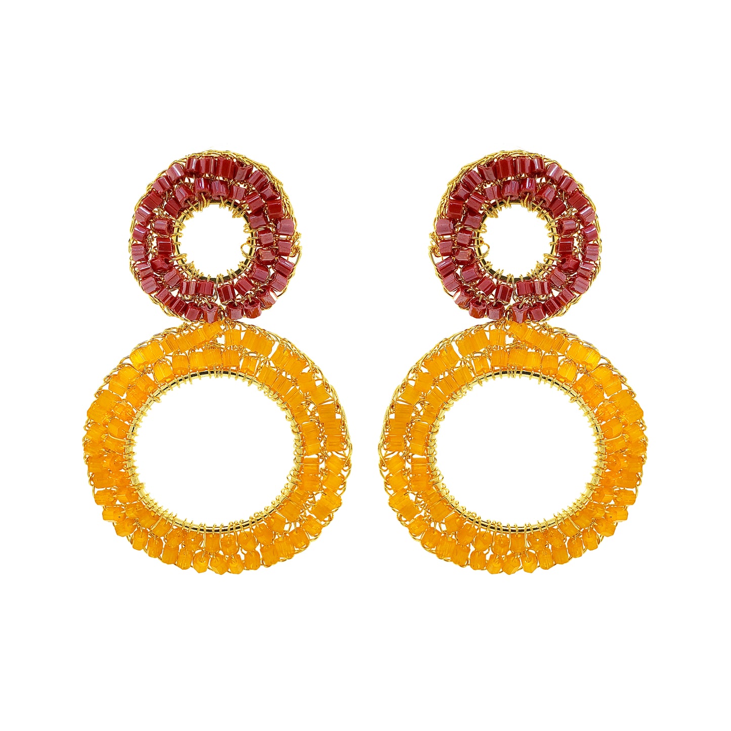 Sunrise Mix Nyx Handmade Crochet Earrings