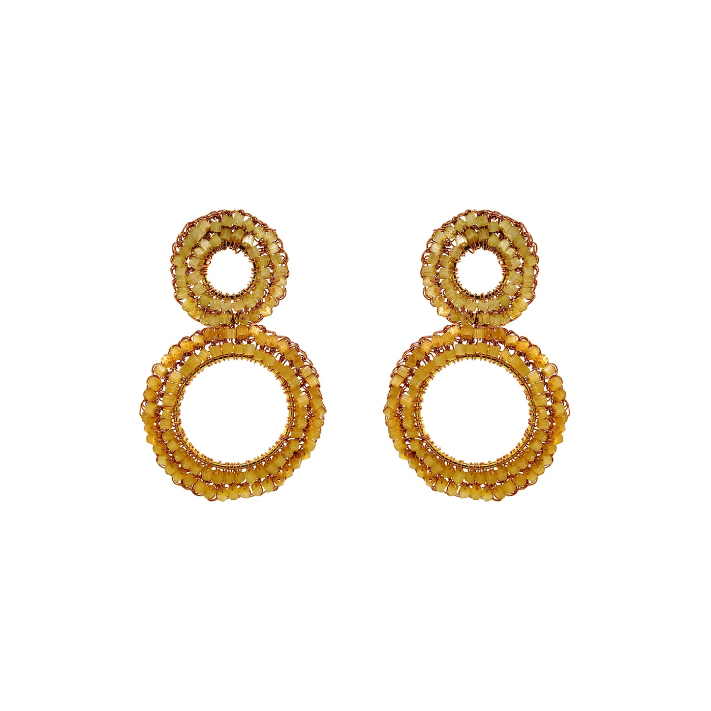 Butter Yellow Mix Nyx Handmade Crochet Earrings