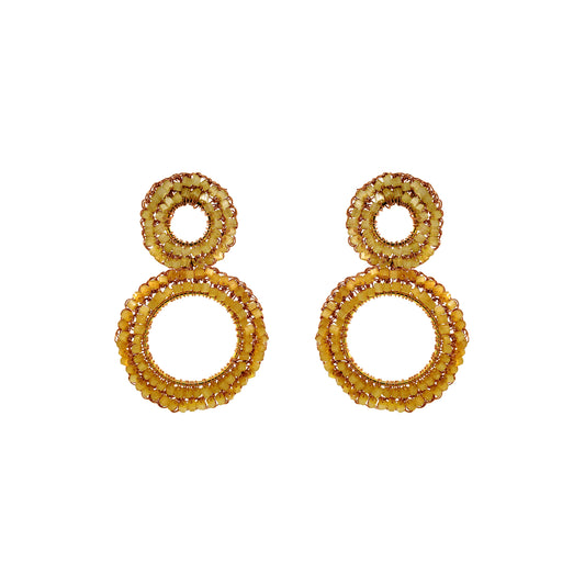 Butter Yellow Mix Nyx Handmade Crochet Earrings
