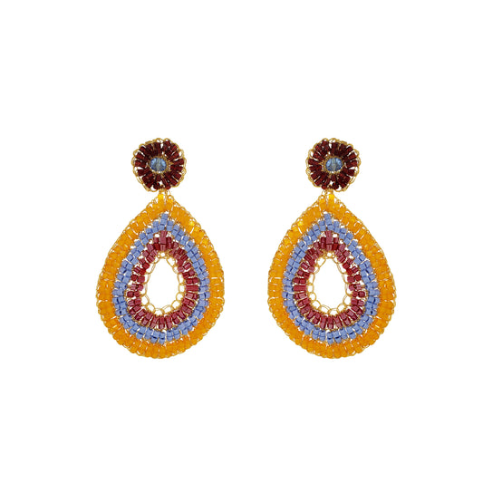 Sunrise Mix Juno Handmade Crochet Earrings