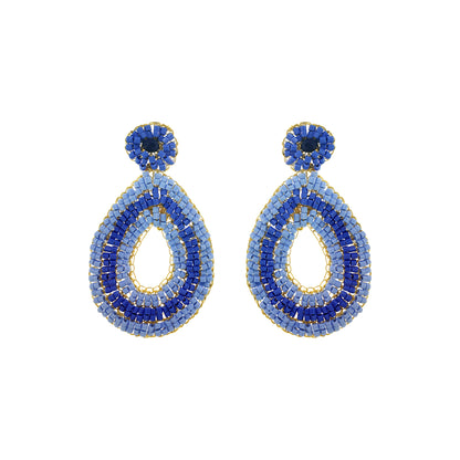 Sky Blue Mix Juno Handmade Crochet Earrings