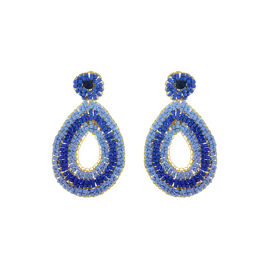 Sky Blue Mix Juno Handmade Crochet Earrings