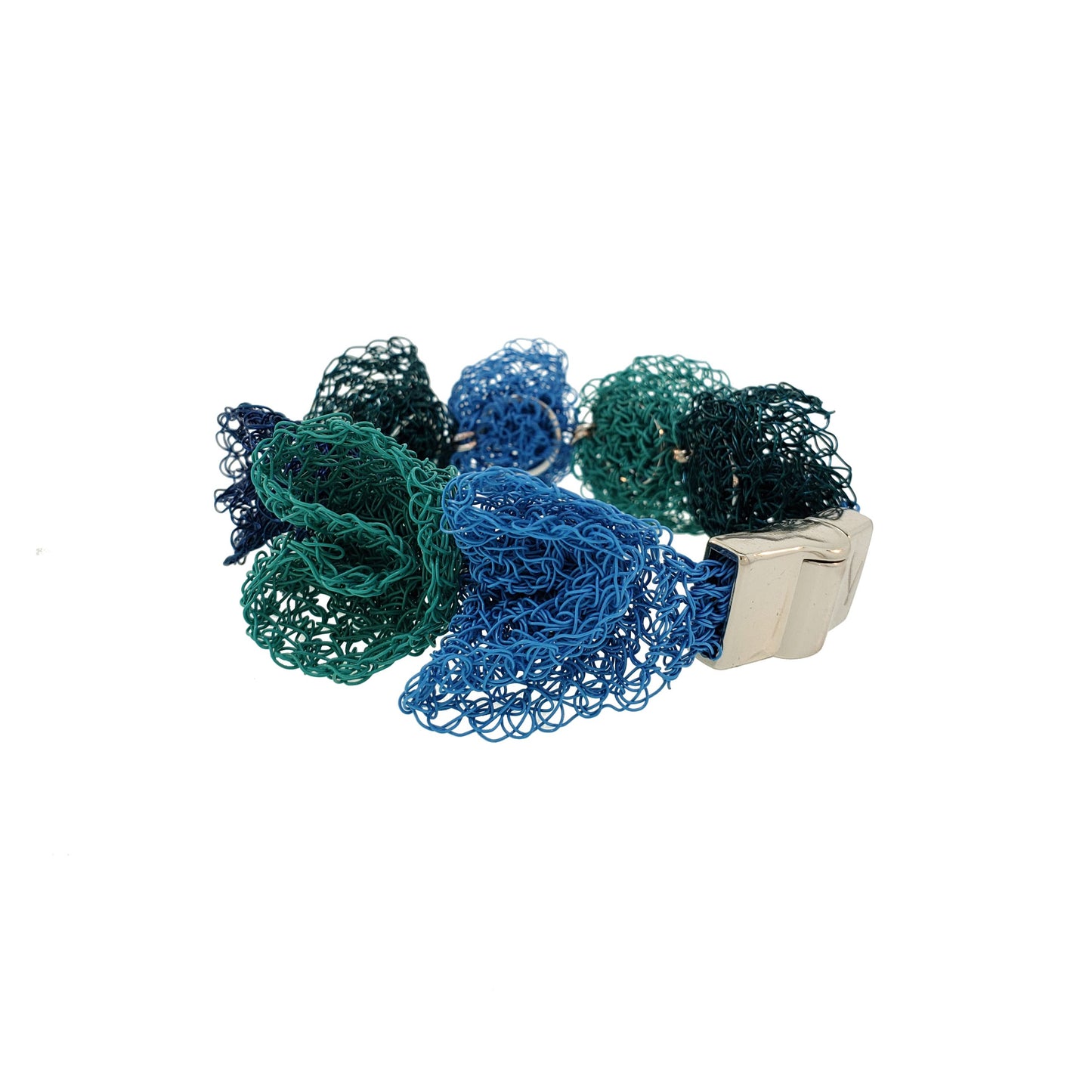 Ocean Blue Mix Reef Handmade Crochet Bracelet