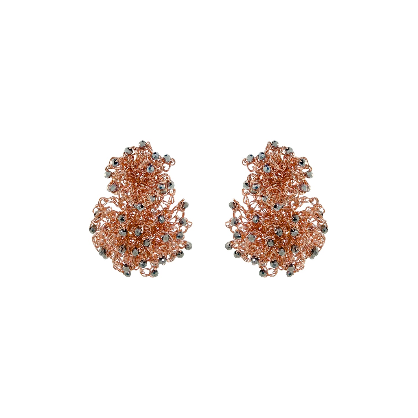 Trio Gold Mix Agnes Sprinkle Handmade Crochet Earrings