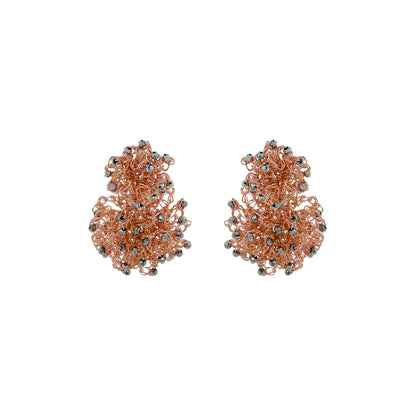 Trio Gold Mix Agnes Sprinkle Handmade Crochet Earrings