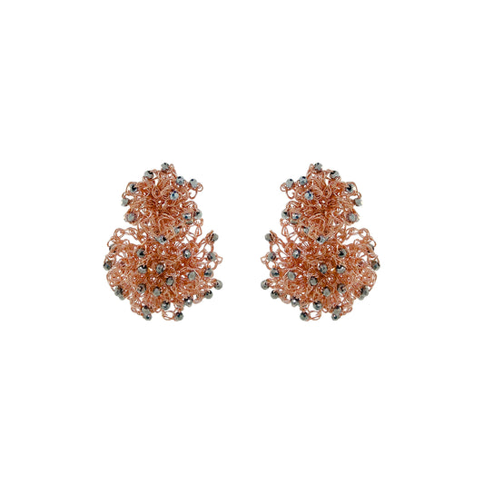 Trio Gold Mix Agnes Sprinkle Handmade Crochet Earrings