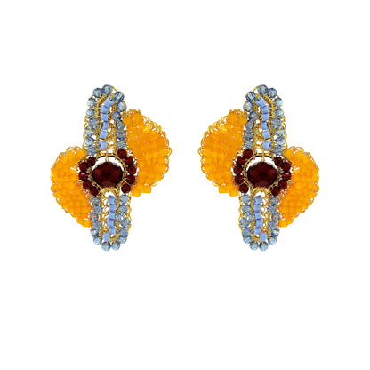 Sunrise Mix Eos Maxi Handmade Crochet Earrings