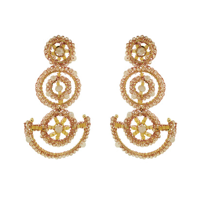 Butter Yellow Mix Chronos Maxi Handmade Crochet Earrings