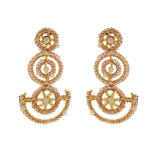 Butter Yellow Mix Chronos Maxi Handmade Crochet Earrings