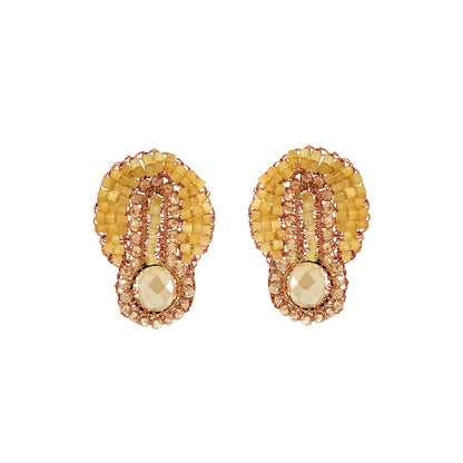 Butter Yellow Mix Eos Handmade Crochet Earrings