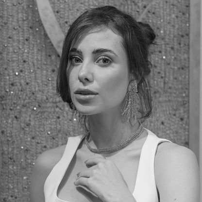 Teal Mix Oceanus Maxi Handmade Crochet Earrings